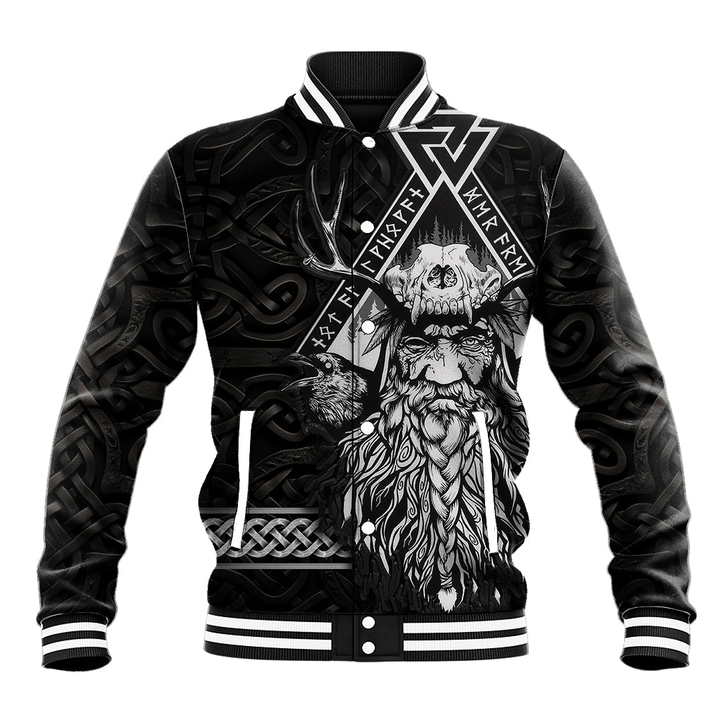 Viking Baseball Jacket Norse Enigma Odin's Vision - Wonder Print Shop