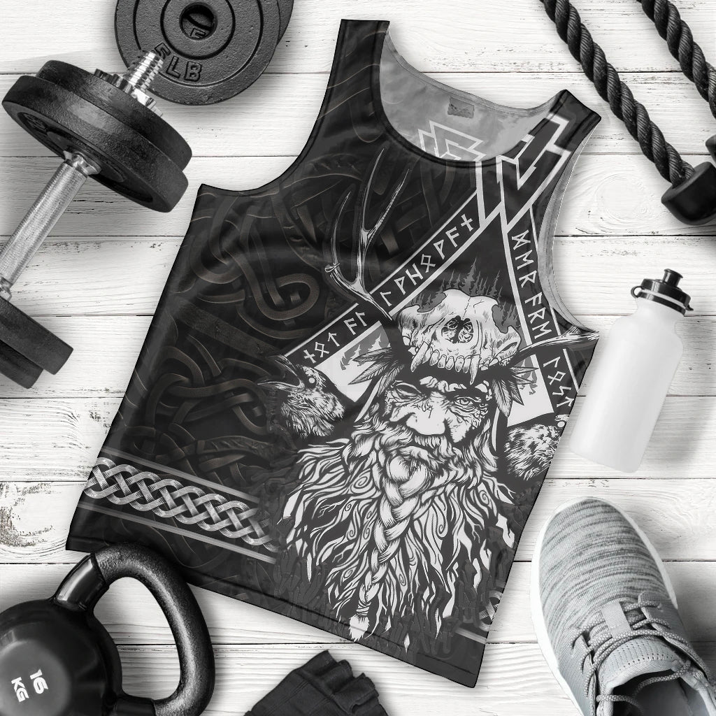 Viking Men Tank Top Norse Enigma Odin's Vision - Wonder Print Shop