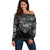 Skull Off Shoulder Sweater I'll Keep You - Wonder Print Shop