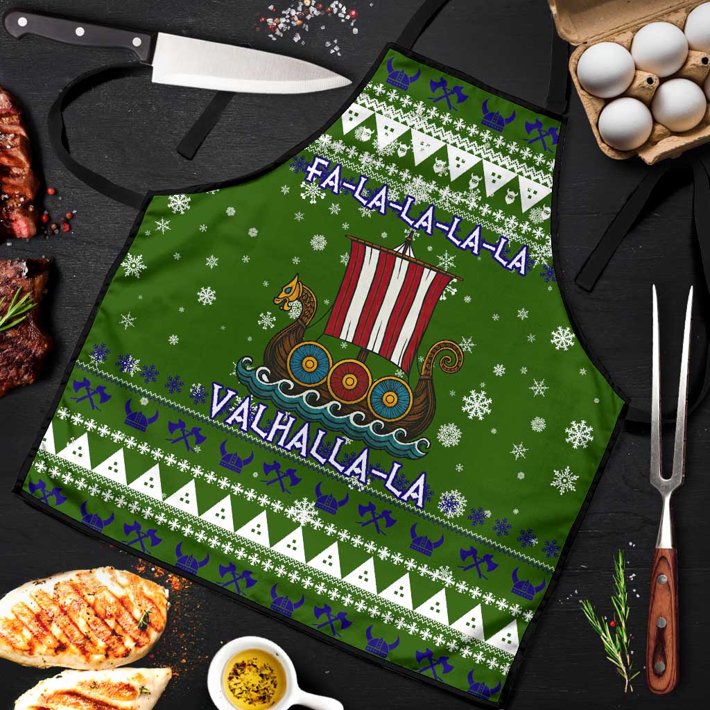 Amazing Viking Christmas Apron Xmas Holiday Patterns - Wonder Print Shop