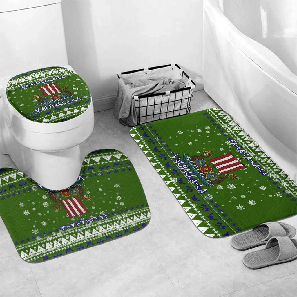Amazing Viking Christmas Bathroom Set Xmas Holiday Patterns - Wonder Print Shop