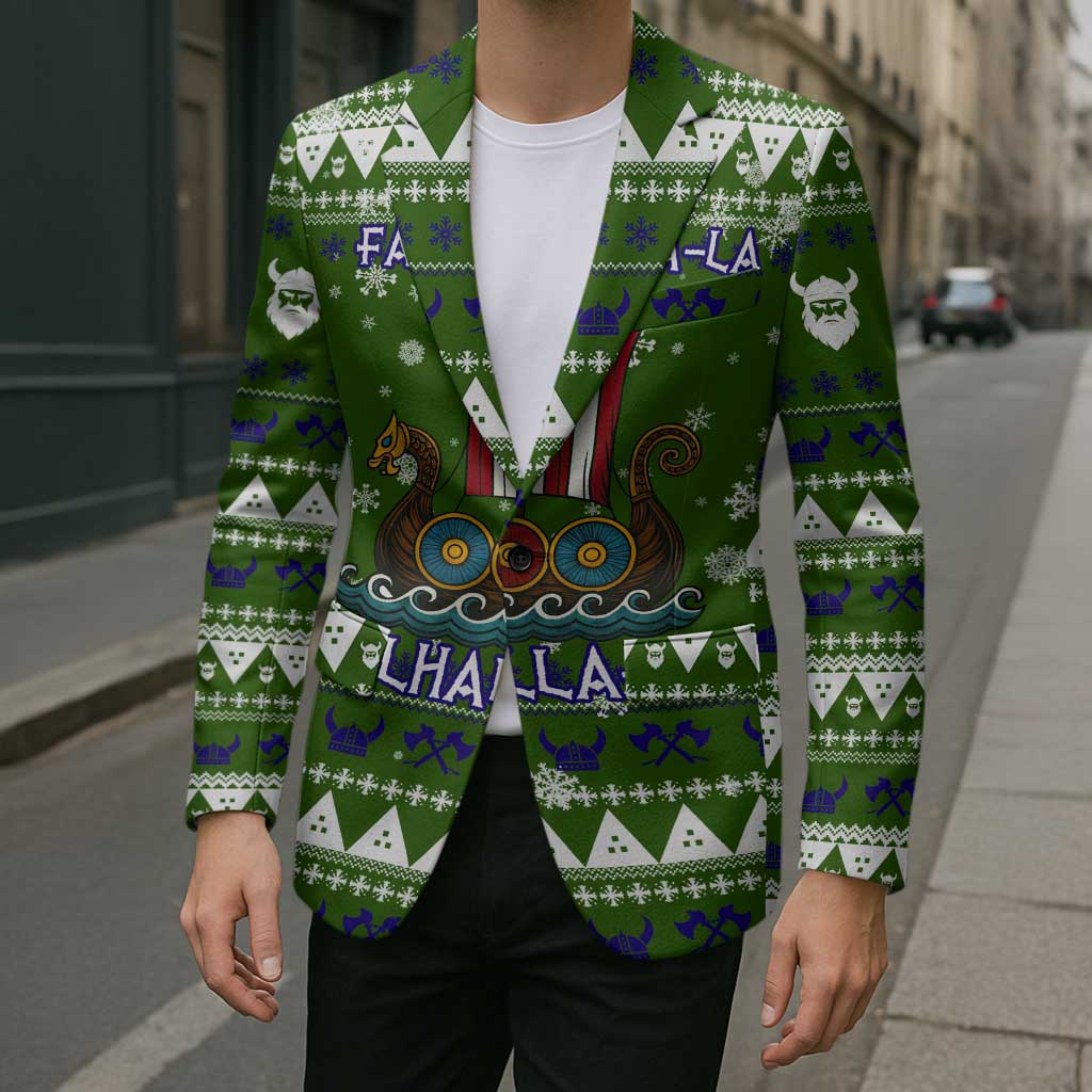 Amazing Viking Christmas Blazer Xmas Holiday Patterns - Wonder Print Shop