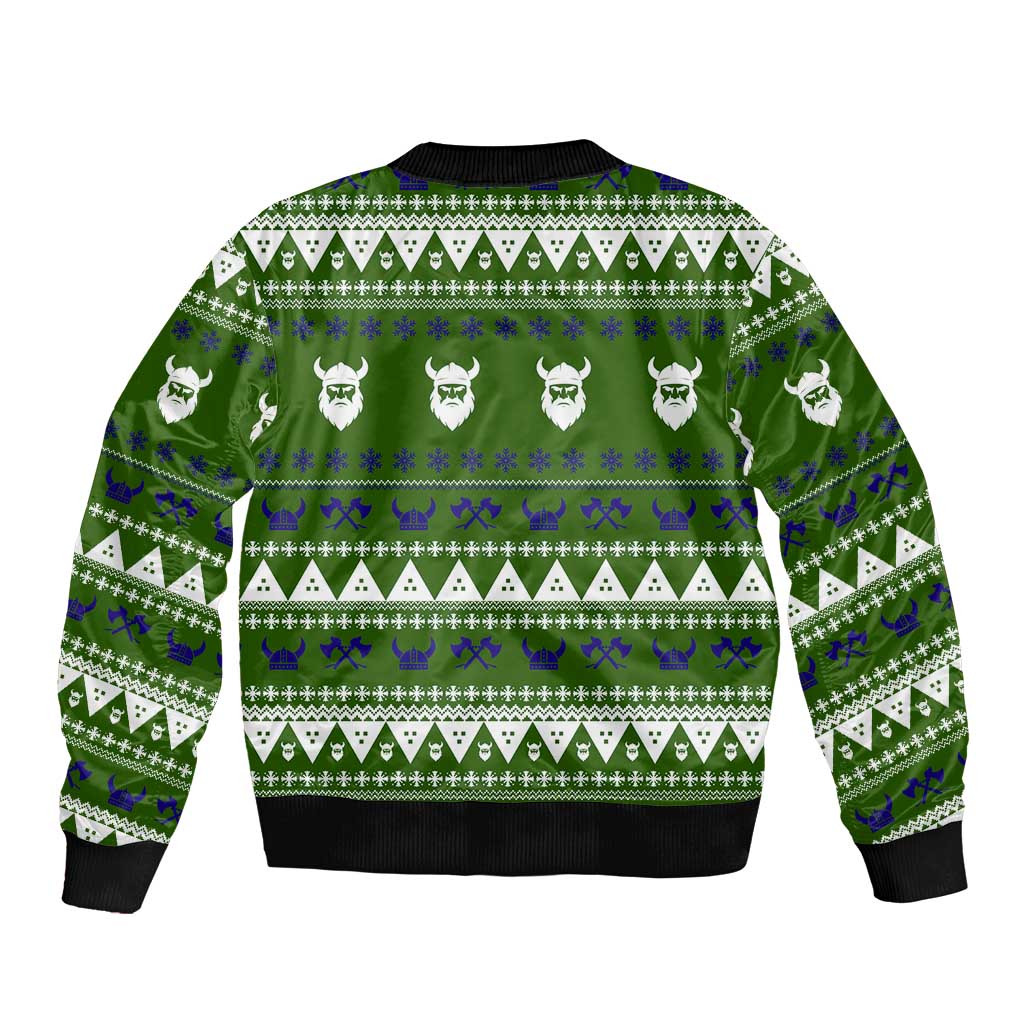 Amazing Viking Christmas Bomber Jacket Xmas Holiday Patterns - Wonder Print Shop
