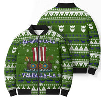 Amazing Viking Christmas Bomber Puffer Jacket Xmas Holiday Patterns - Wonder Print Shop