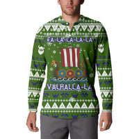 Amazing Viking Christmas Button Sweatshirt Xmas Holiday Patterns - Wonder Print Shop
