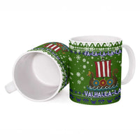 Amazing Viking Christmas Ceramic Mug Xmas Holiday Patterns - Wonder Print Shop