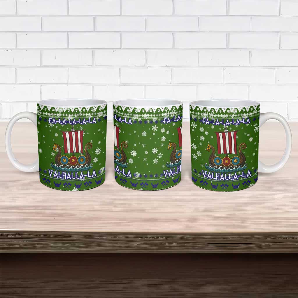 Amazing Viking Christmas Ceramic Mug Xmas Holiday Patterns - Wonder Print Shop