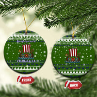 Amazing Viking Christmas Ceramic Ornament Xmas Holiday Patterns - Wonder Print Shop