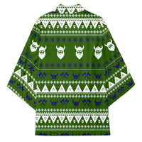 Amazing Viking Christmas Kimono Xmas Holiday Patterns - Wonder Print Shop