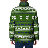 Amazing Viking Christmas Padded Jacket Xmas Holiday Patterns - Wonder Print Shop