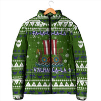 Amazing Viking Christmas Padded Jacket Xmas Holiday Patterns - Wonder Print Shop