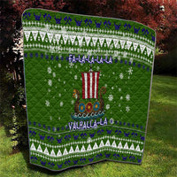 Amazing Viking Christmas Quilt Xmas Holiday Patterns - Wonder Print Shop