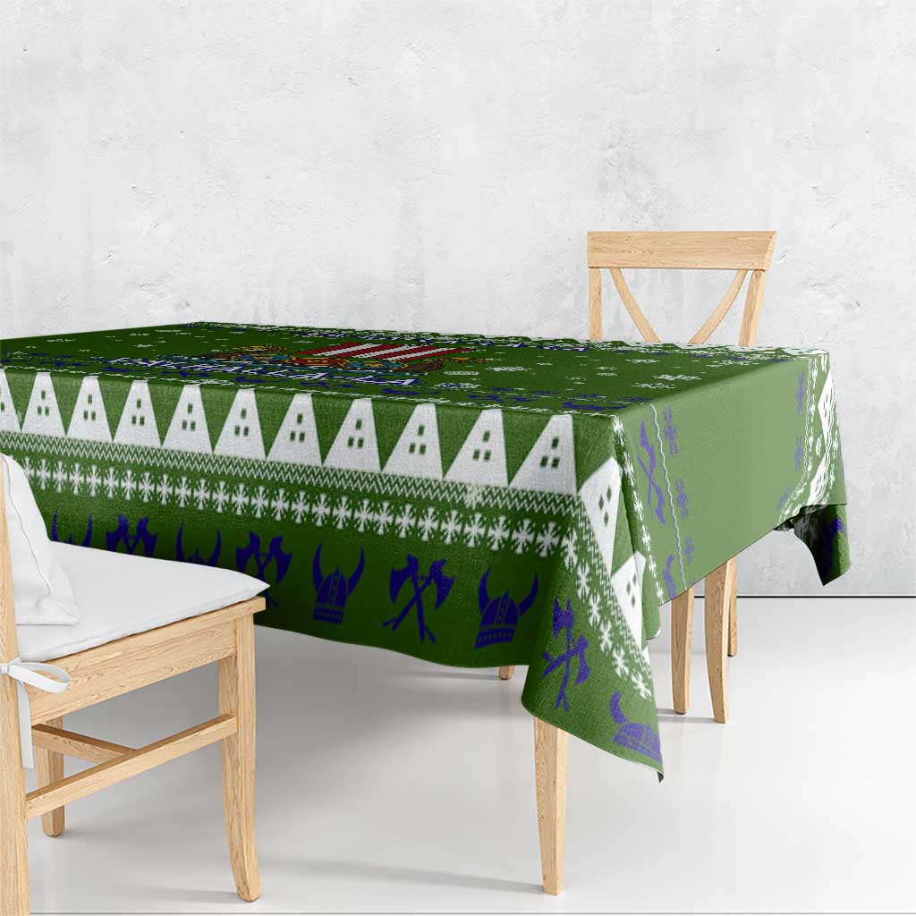 Amazing Viking Christmas Tablecloth Xmas Holiday Patterns - Wonder Print Shop