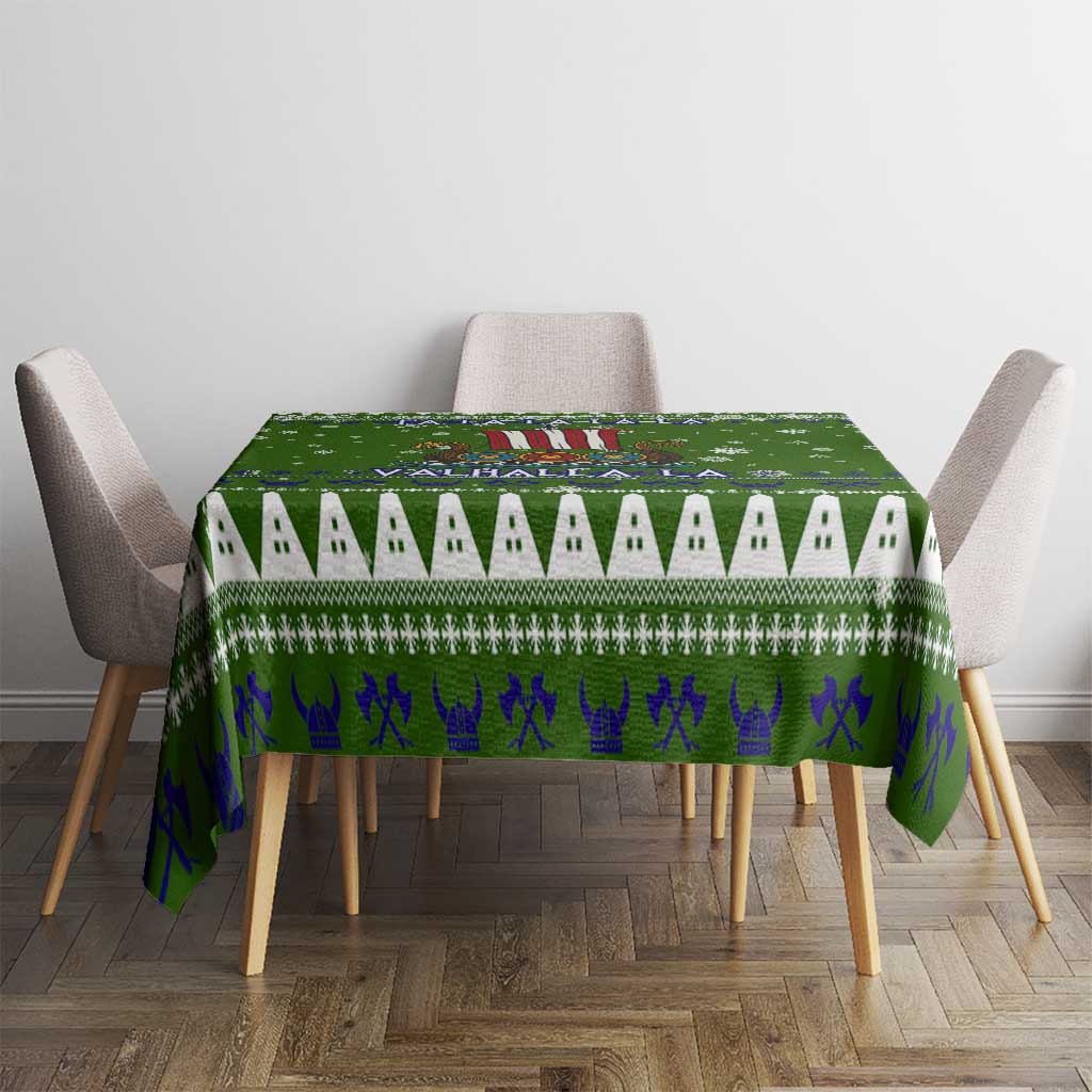 Amazing Viking Christmas Tablecloth Xmas Holiday Patterns - Wonder Print Shop
