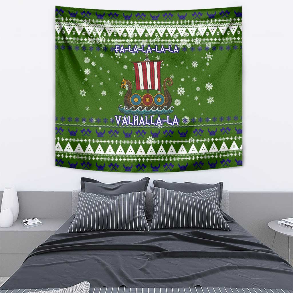 Amazing Viking Christmas Tapestry Xmas Holiday Patterns - Wonder Print Shop