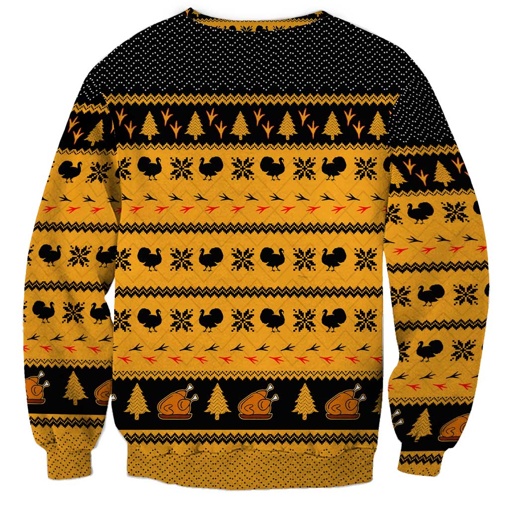 Americans Turkey Hunting Thanksgiving Christmas Sweatshirt Xmas Holiday Patterns - Wonder Print Shop