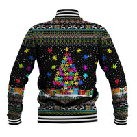 Autism Pine Christmas Baseball Jacket Xmas Holiday Patterns - Wonder Print Shop