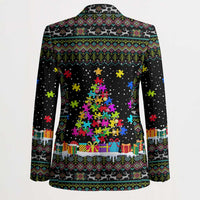 Autism Pine Christmas Blazer Xmas Holiday Patterns - Wonder Print Shop