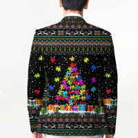 Autism Pine Christmas Blazer Xmas Holiday Patterns - Wonder Print Shop