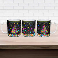 Autism Pine Christmas Ceramic Mug Xmas Holiday Patterns - Wonder Print Shop