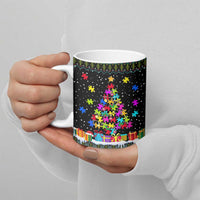 Autism Pine Christmas Ceramic Mug Xmas Holiday Patterns - Wonder Print Shop