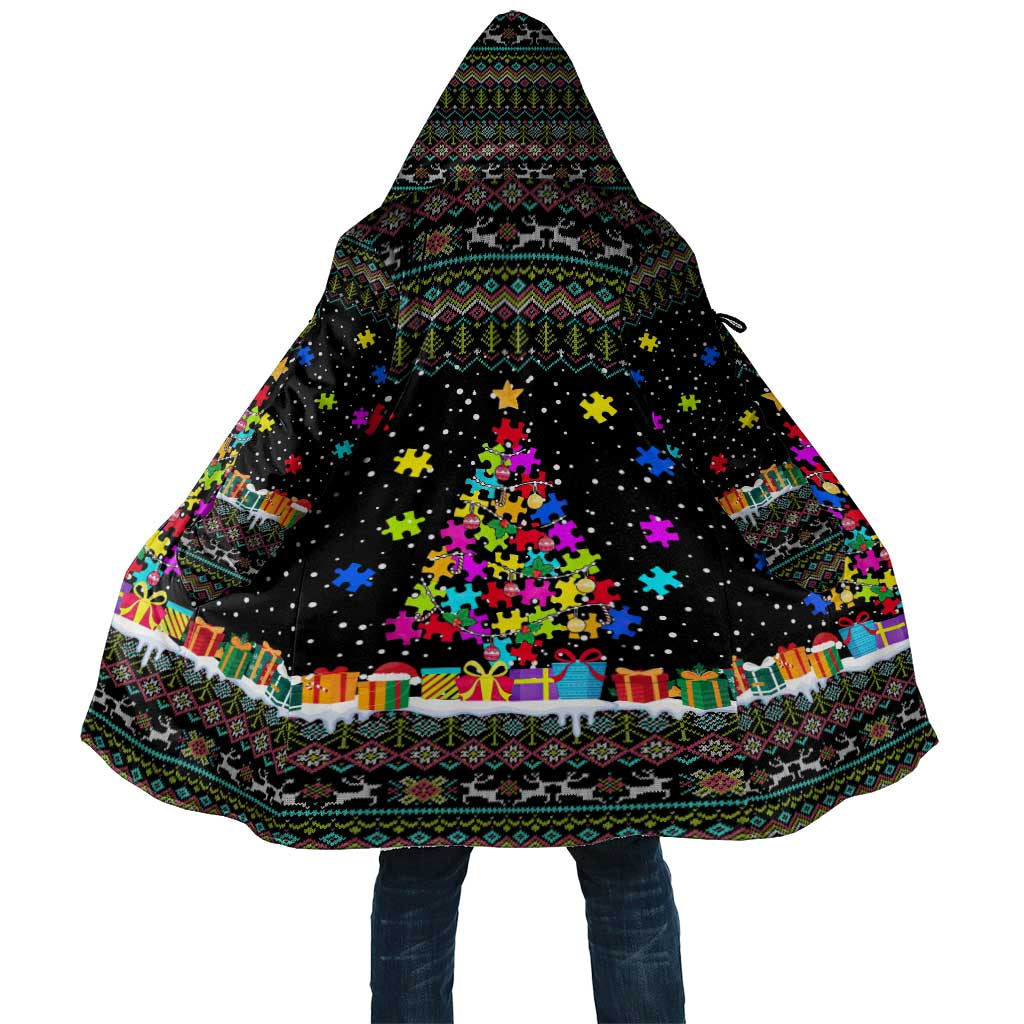 Autism Pine Christmas Cloak Xmas Holiday Patterns - Wonder Print Shop