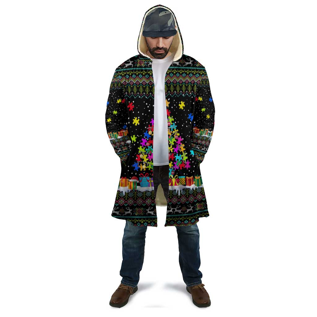 Autism Pine Christmas Cloak Xmas Holiday Patterns - Wonder Print Shop