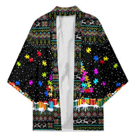 Autism Pine Christmas Kimono Xmas Holiday Patterns - Wonder Print Shop