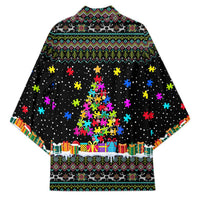 Autism Pine Christmas Kimono Xmas Holiday Patterns - Wonder Print Shop