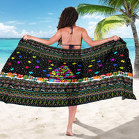 Autism Pine Christmas Sarong Xmas Holiday Patterns - Wonder Print Shop