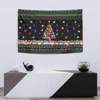 Autism Pine Christmas Tapestry Xmas Holiday Patterns - Wonder Print Shop
