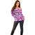 Fcks Cancer Skull Tie Dye Off Shoulder Sweater - Wonder Print Shop