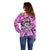 Fcks Cancer Skull Tie Dye Off Shoulder Sweater - Wonder Print Shop