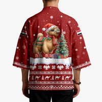 Syria Christmas Kimono with Golden Eagle Emblem Christmas Camel Scene - Wonder Print Shop
