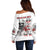 P Me Off Tattooed Skull Rose Off Shoulder Sweater - Wonder Print Shop