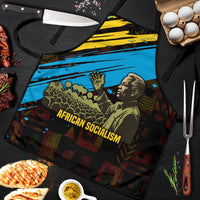 Julius Nyerere Apron Ujamaa African Socialism Text and Bold Striped Pattern - Wonder Print Shop