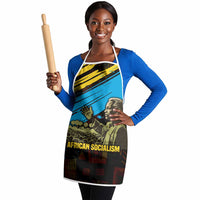 Julius Nyerere Apron Ujamaa African Socialism Text and Bold Striped Pattern - Wonder Print Shop