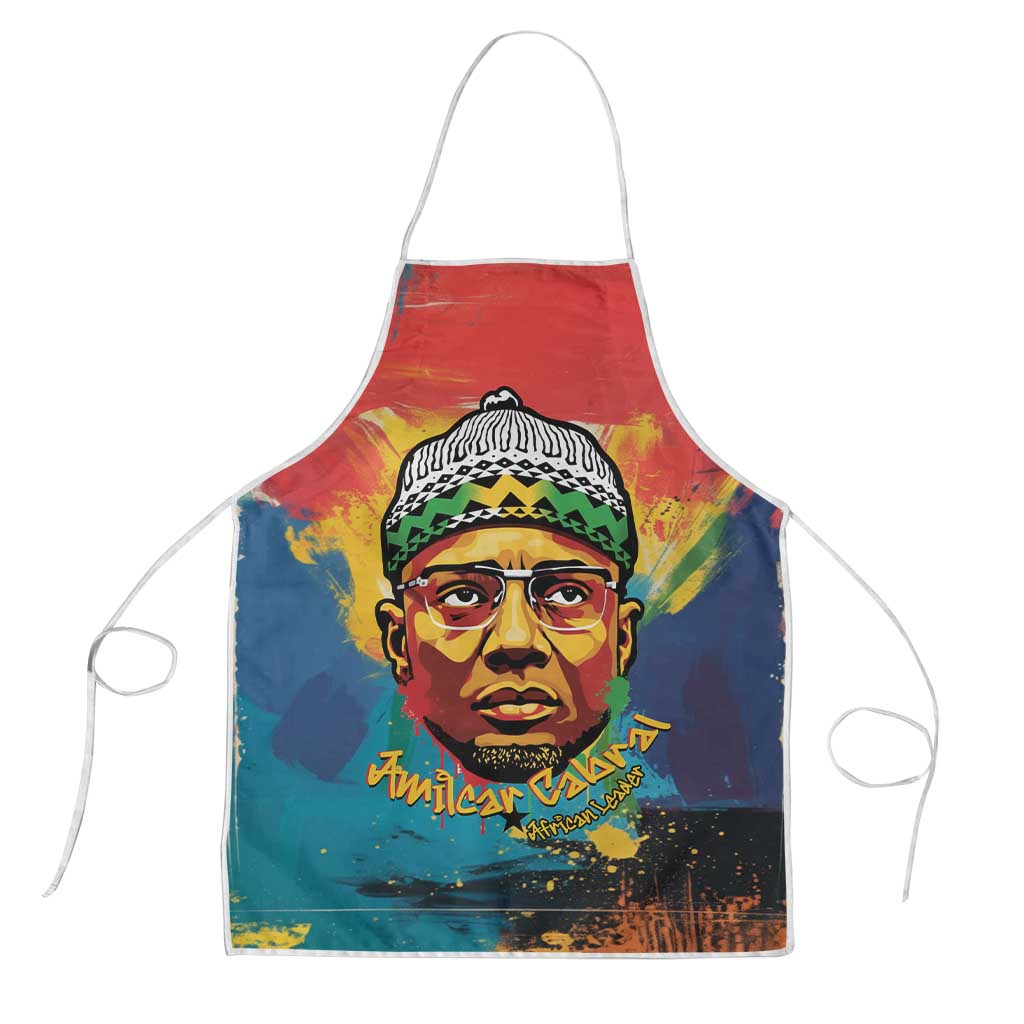Amilcar Cabral Apron Armed Activist Quote Raised Fist African Liberation Tribute - Colorful Paint Stroke - Wonder Print Shop