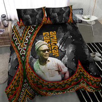Amilcar Cabral Bedding Set African Map with Chains Freedom Theme Revolutionary Liberation Tribute - Wonder Print Shop