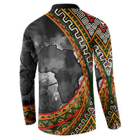 Amilcar Cabral Button Sweatshirt African Map with Chains Freedom Theme Revolutionary Liberation Tribute