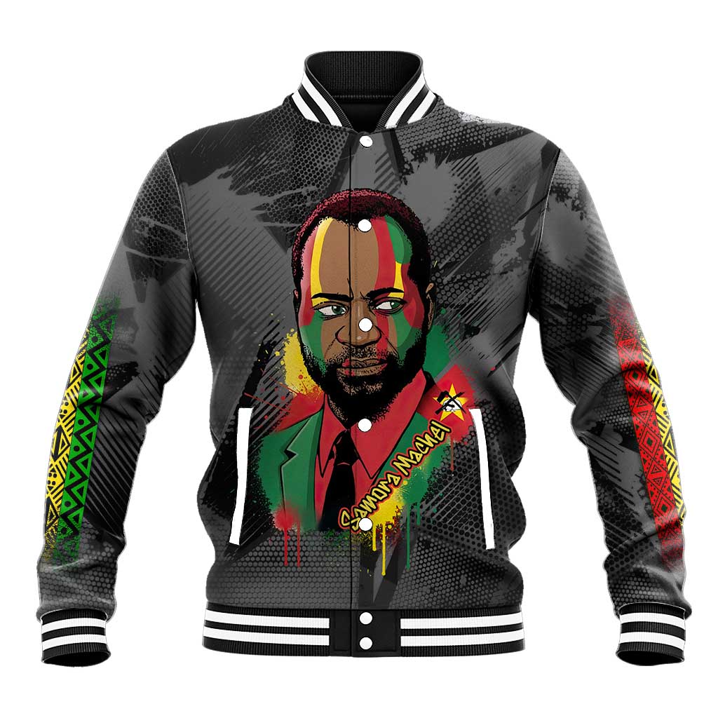 Samora Machel Baseball Jacket Mozambique Liberation Graffiti Style Viva FRELIMO African Revolutionary - Wonder Print Shop