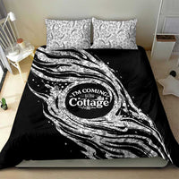 I'm Coming to the Cottage Bedding Set with Hand-Drawn Floral Pattern