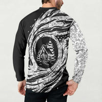 I'm Coming to the Cottage Button Sweatshirt with Hand-Drawn Floral Pattern