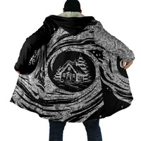 I'm Coming to the Cottage Cloak with Hand-Drawn Floral Pattern