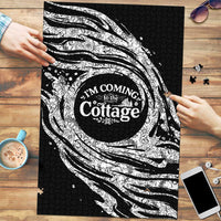I'm Coming to the Cottage Puzzle with Hand-Drawn Floral Pattern