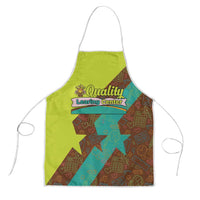 Quality Learning Center Apron with School Supply Doodle Pattern