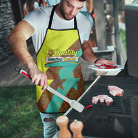 Quality Learning Center Apron with School Supply Doodle Pattern