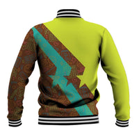 Quality Learning Center Baseball Jacket with School Supply Doodle Pattern