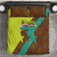 Quality Learning Center Bedding Set with School Supply Doodle Pattern