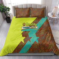 Quality Learning Center Bedding Set with School Supply Doodle Pattern